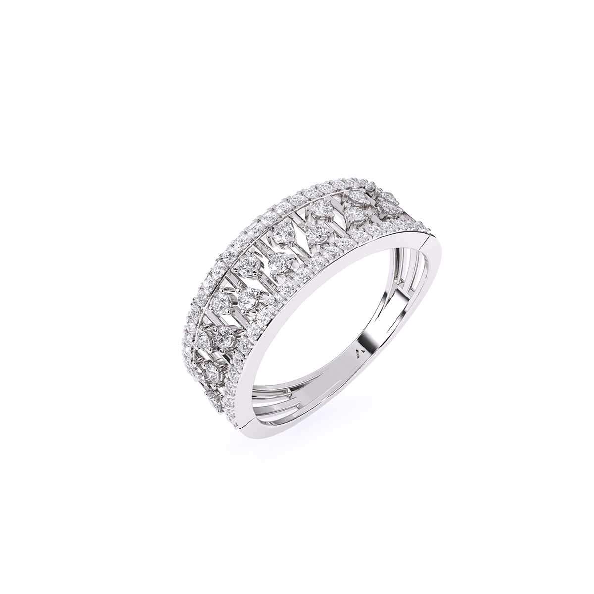 Antique Round Diamond Cluster Ring For Her