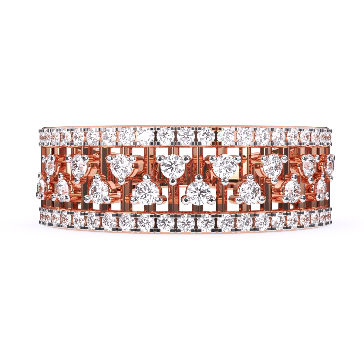 Antique Round Diamond Cluster Ring For Her