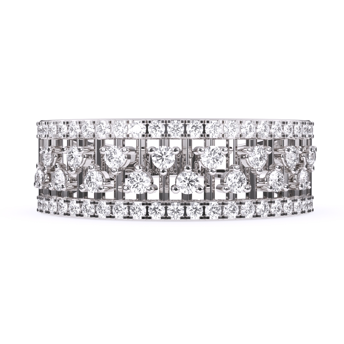 Antique Round Diamond Cluster Ring For Her