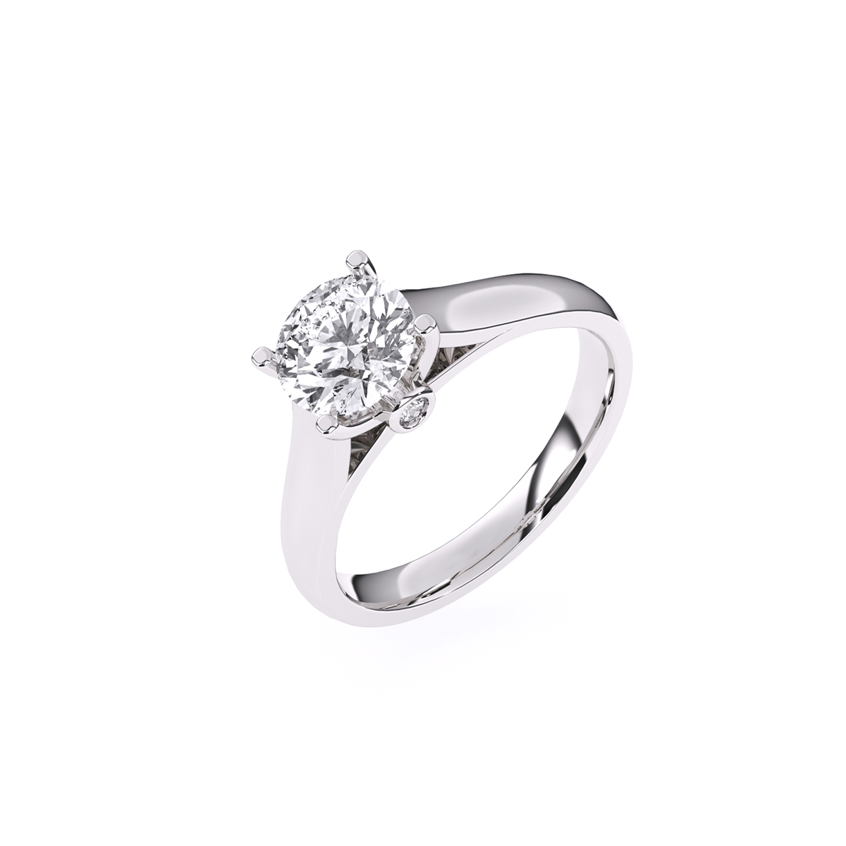 Forever One Round Diamond Ring For Her