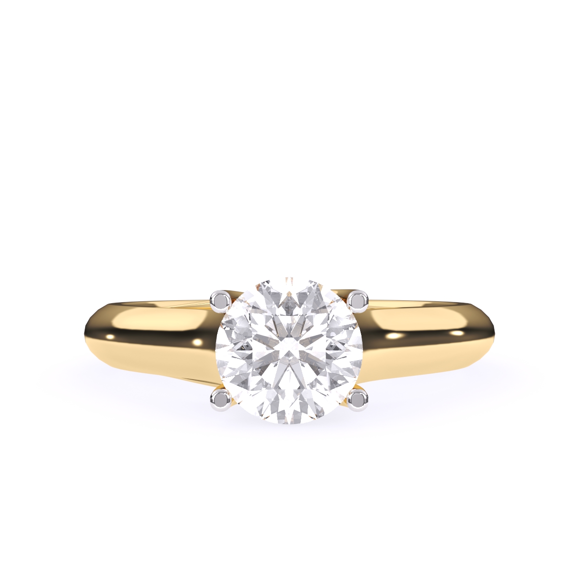 Round Solitaire Lab Grown Diamond Ring