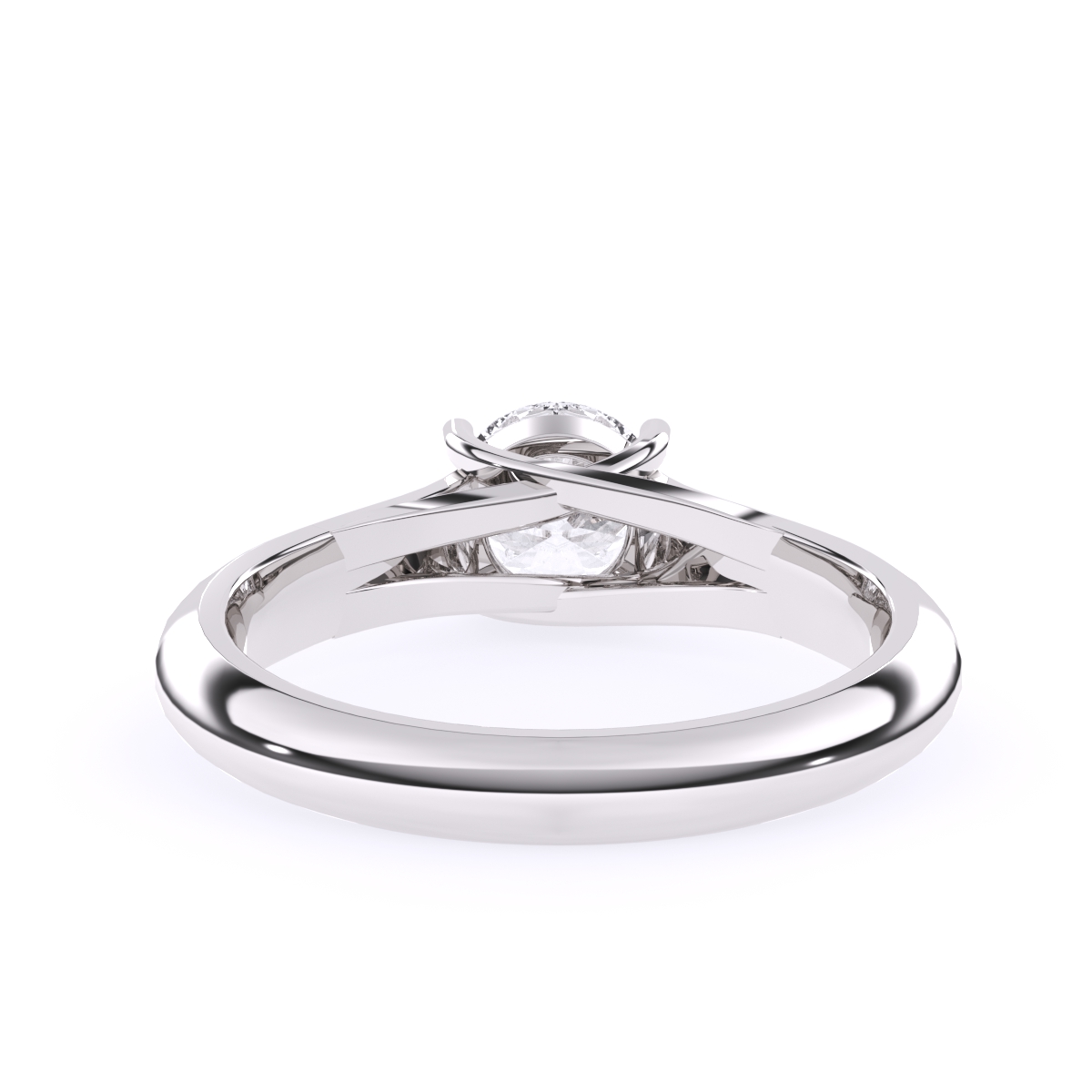 Round Solitaire Lab Grown Diamond Ring