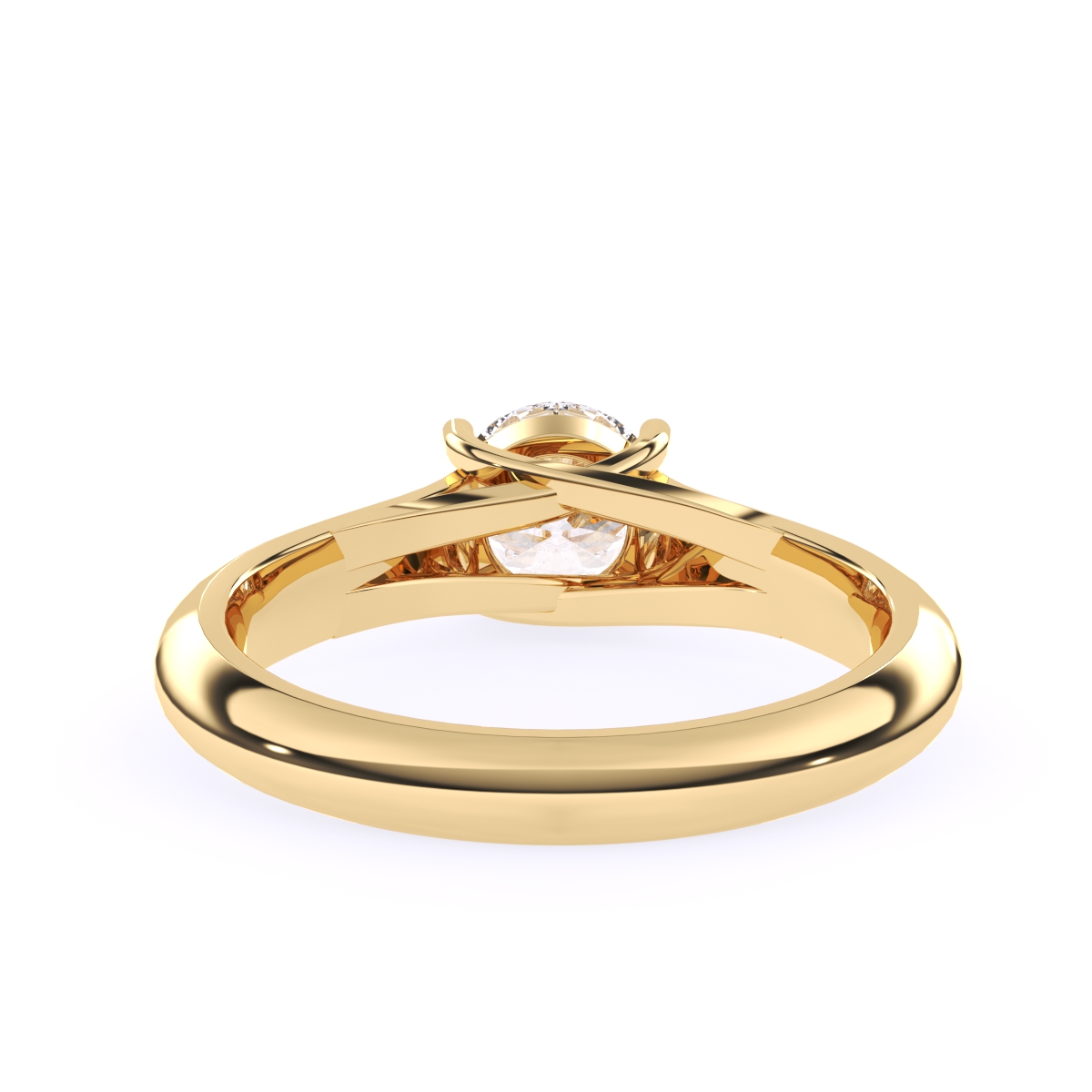 Round Solitaire Lab Grown Diamond Ring