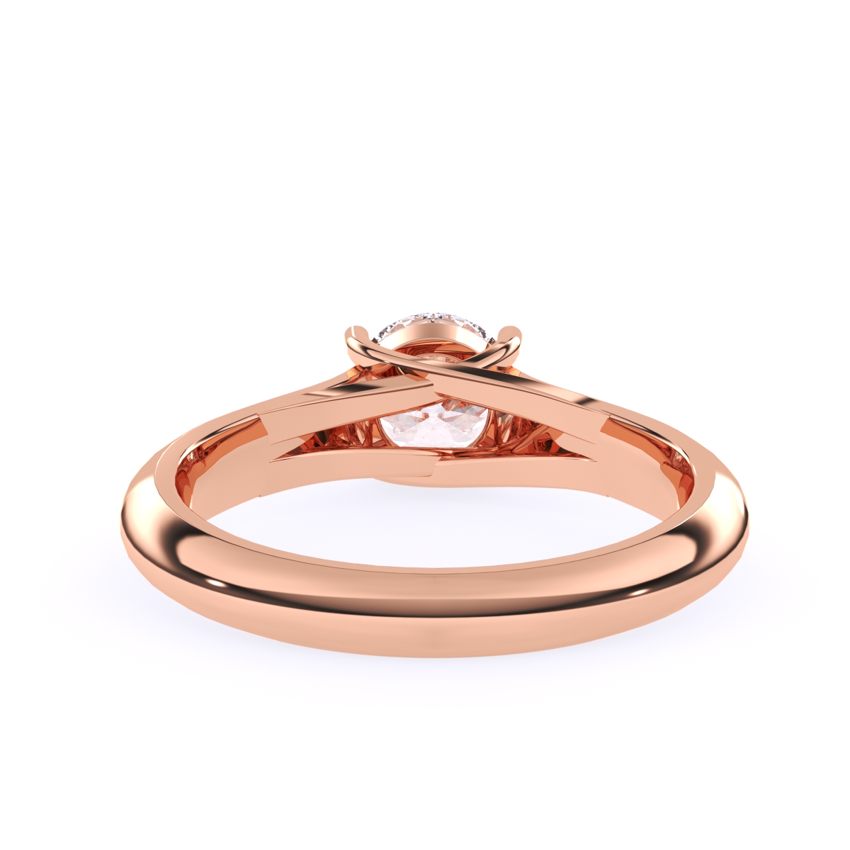 Round Solitaire Lab Grown Diamond Ring
