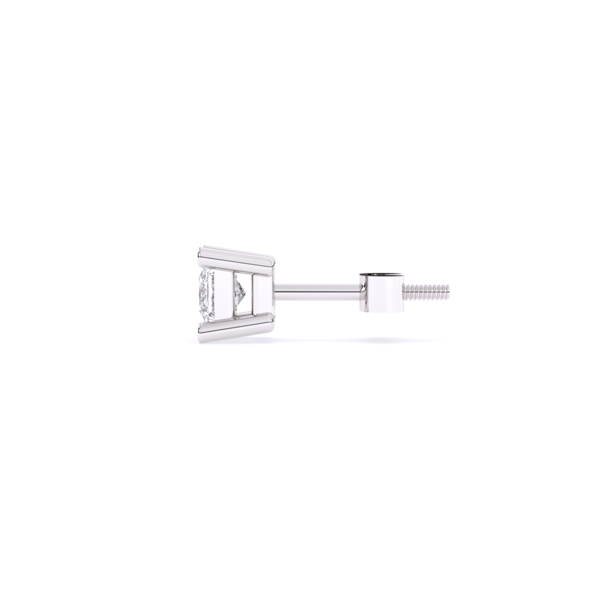 Trendy Lab Grown Diamond 4 Prong Baby Earrings