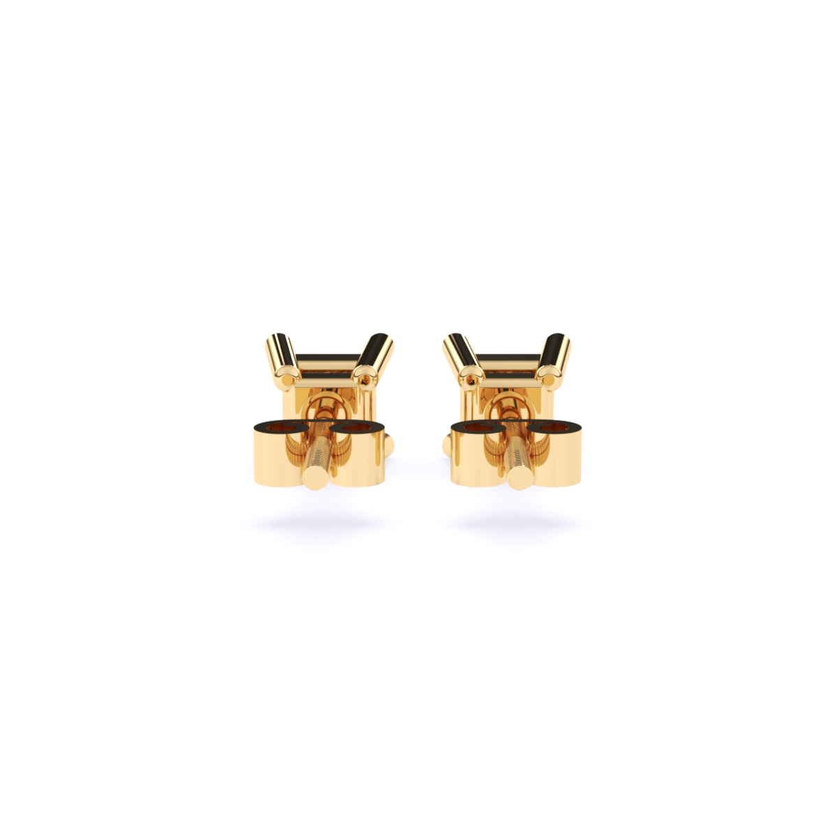 Trendy Lab Grown Diamond 4 Prong Baby Earrings