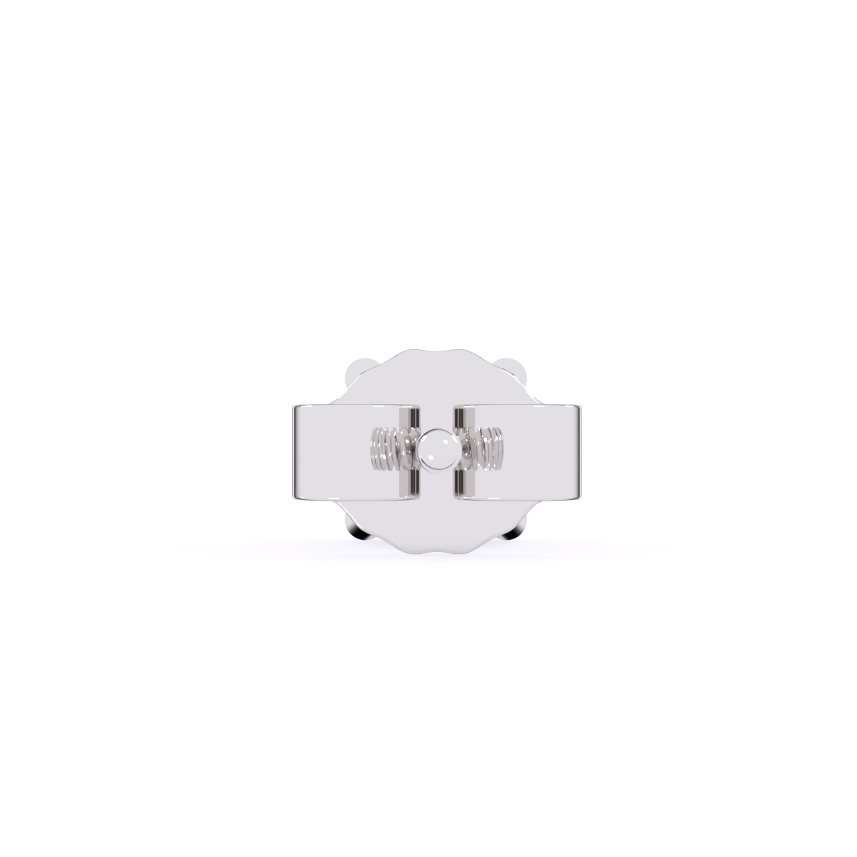 Delicate Round Lab Grown Stud Earrings