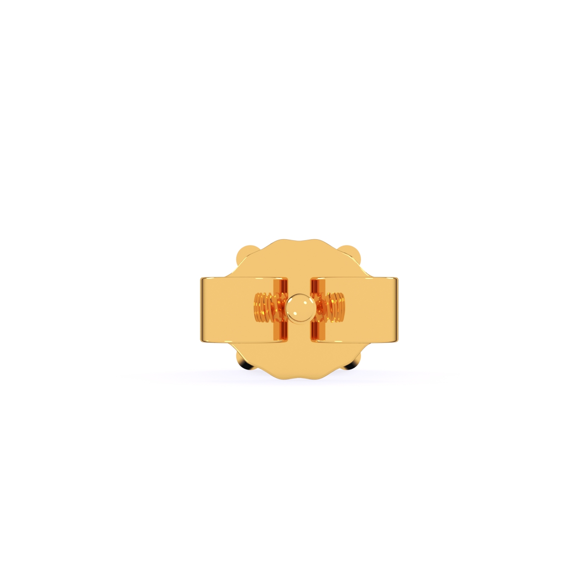 Delicate Round Lab Grown Stud Earrings