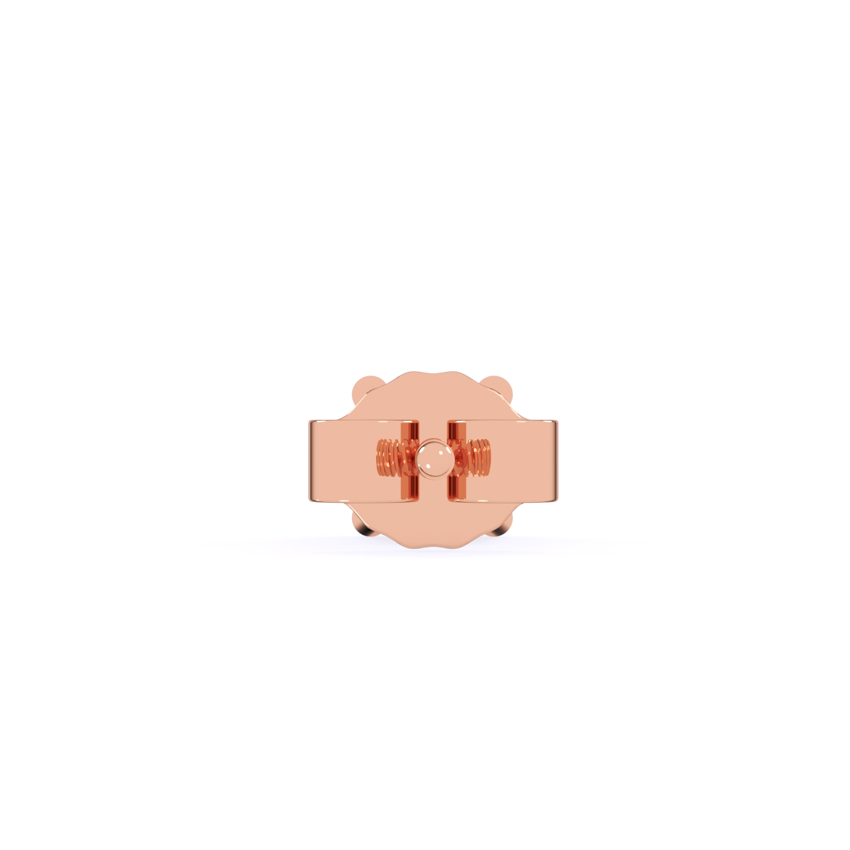 Minimalist Round Solitaire Diamond Stud Earrings