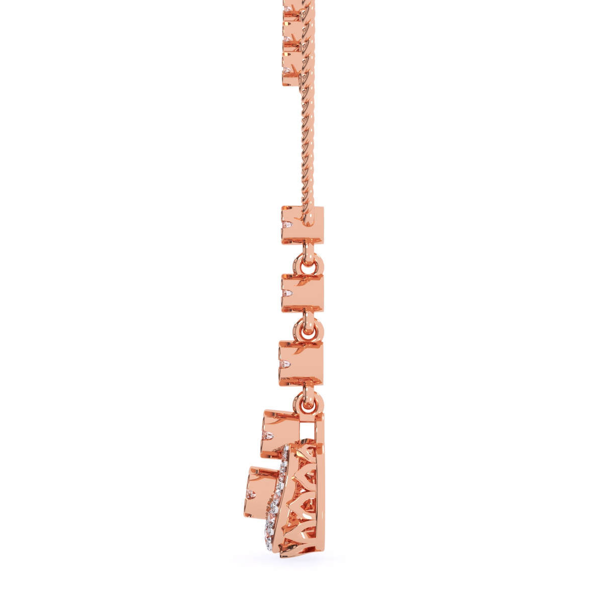 Round Diamond Cluster Pendant