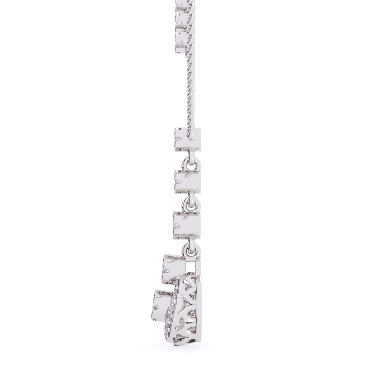 Round Diamond Cluster Pendant