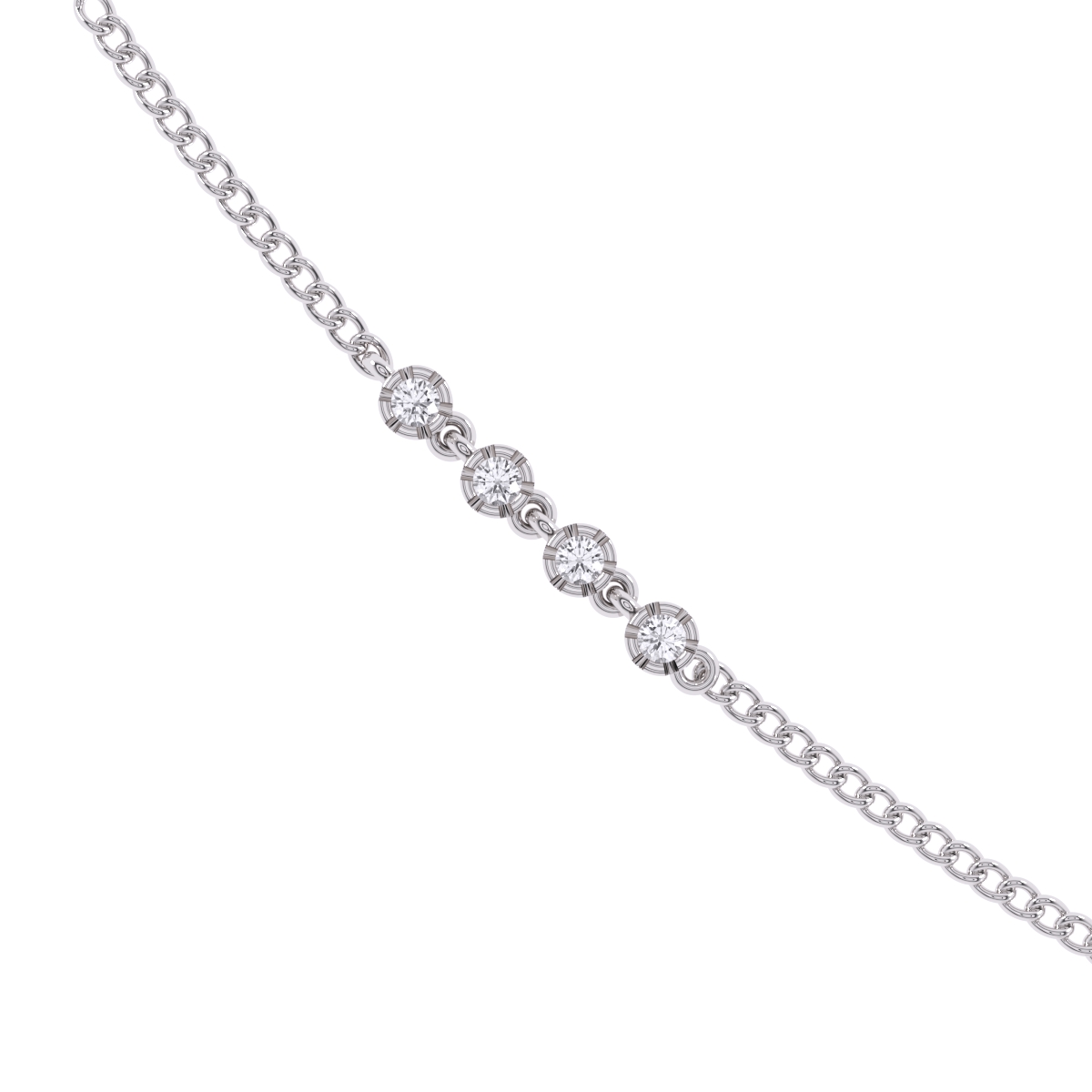 Round Diamond Cluster Pendant