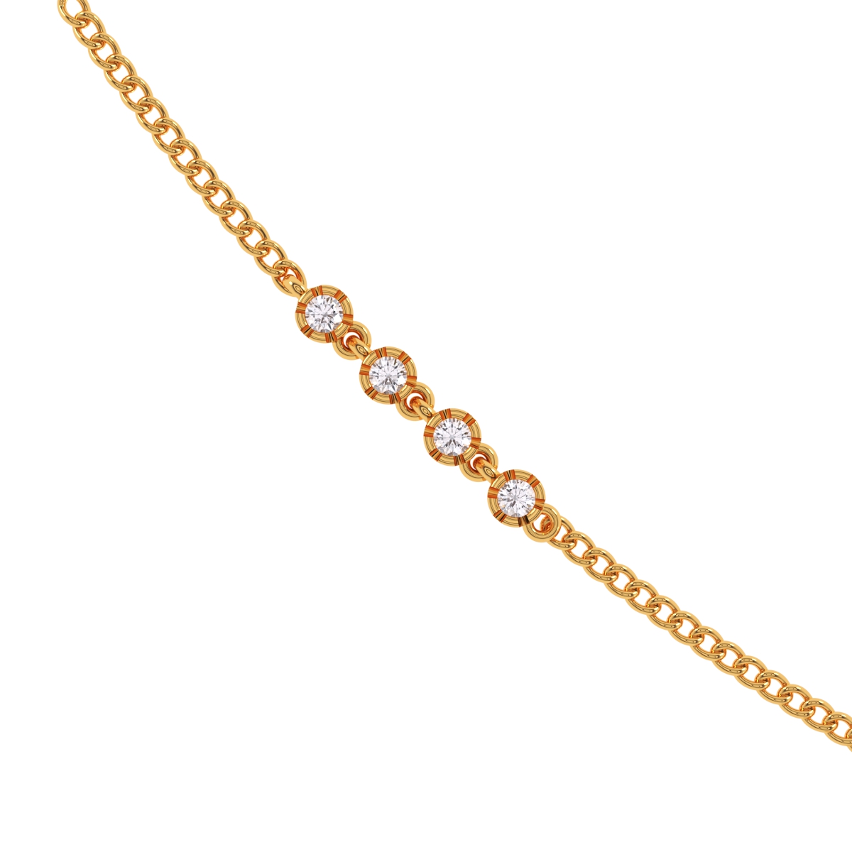Round Diamond Cluster Pendant