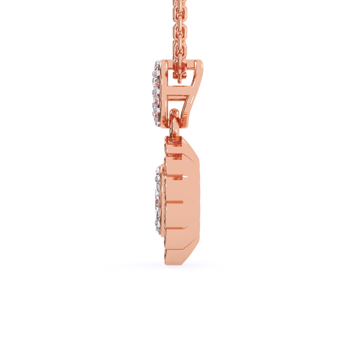 Blossom Round Diamond Halo Pendant