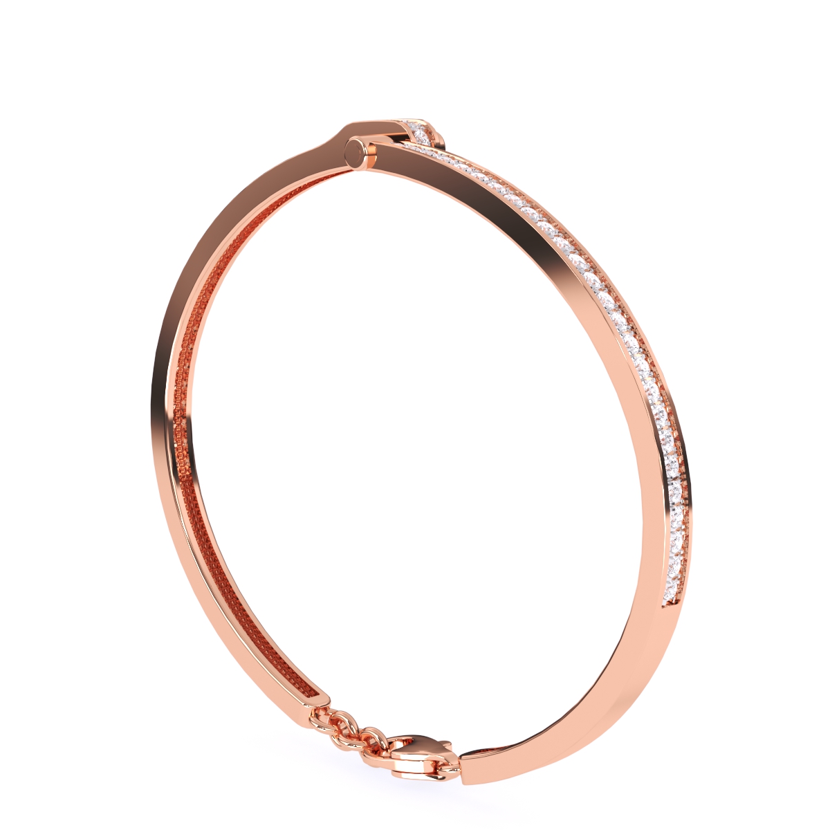 T Sparkaling Rose Gold Diamond Bracelets