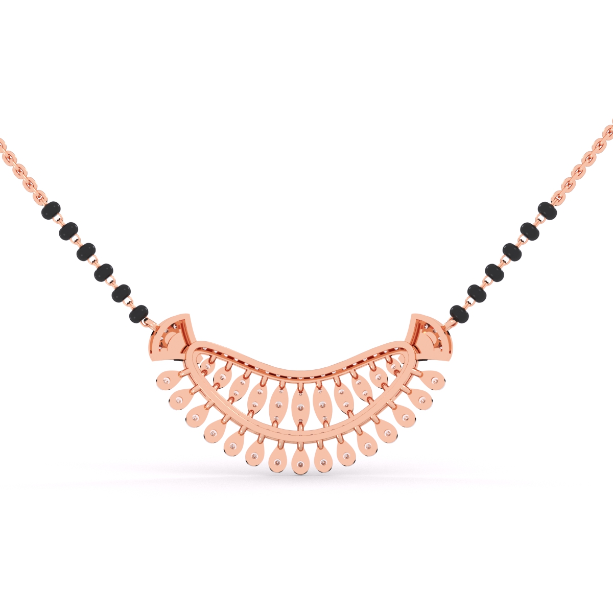 14K Gold Diamond Tanmaniya Mangalsutra