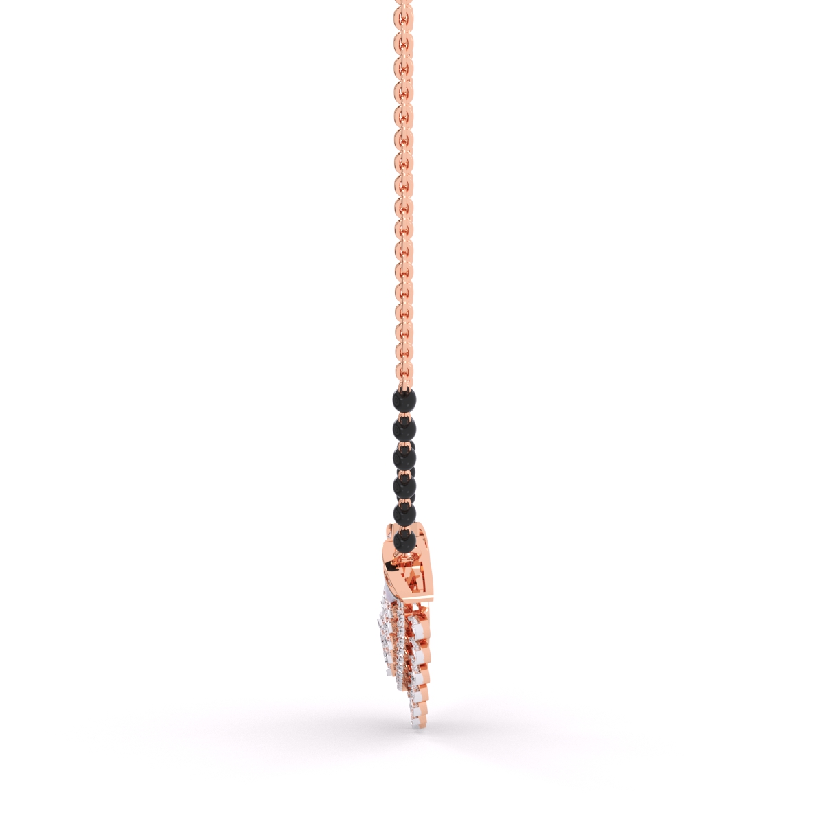 14K Gold Diamond Tanmaniya Mangalsutra
