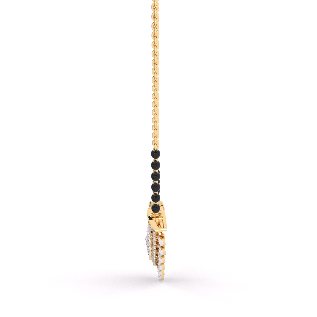14K Gold Diamond Tanmaniya Mangalsutra