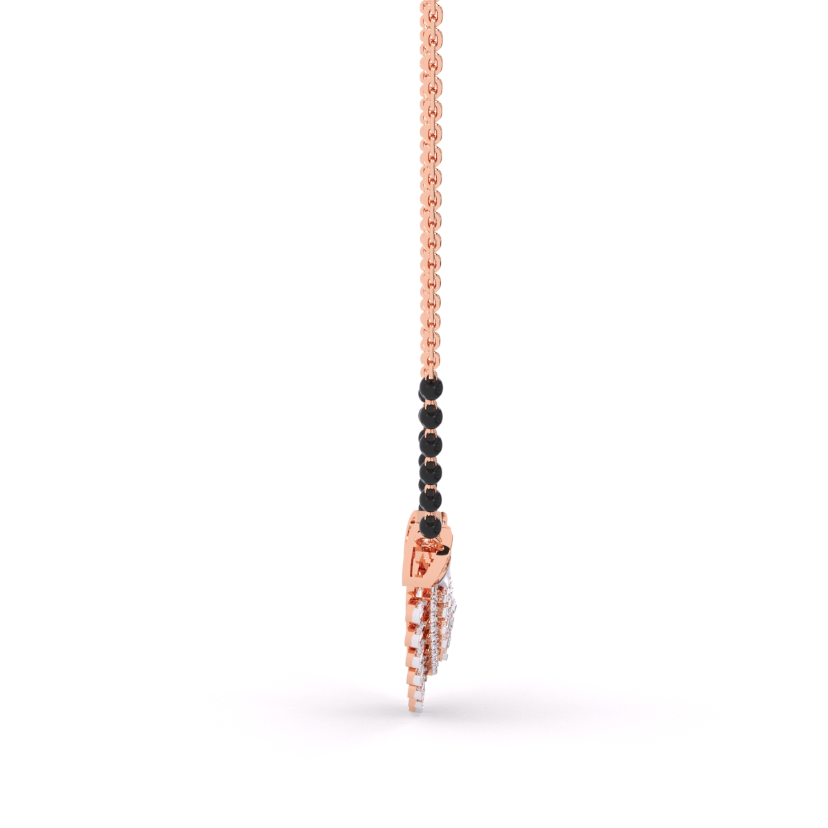14K Gold Diamond Tanmaniya Mangalsutra