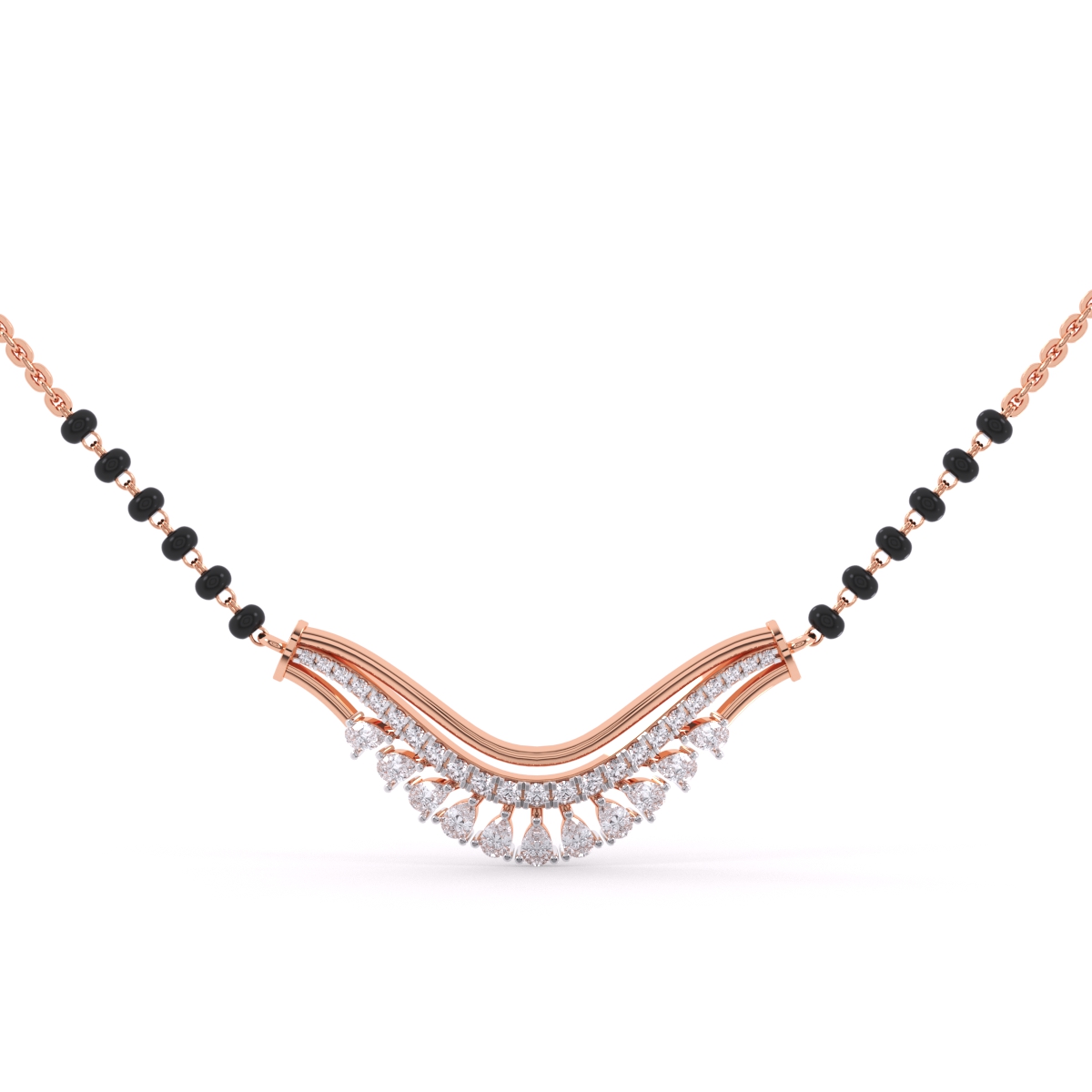 Brilliant 14K Rose Gold And Lab Grown Diamond Tanmaniya