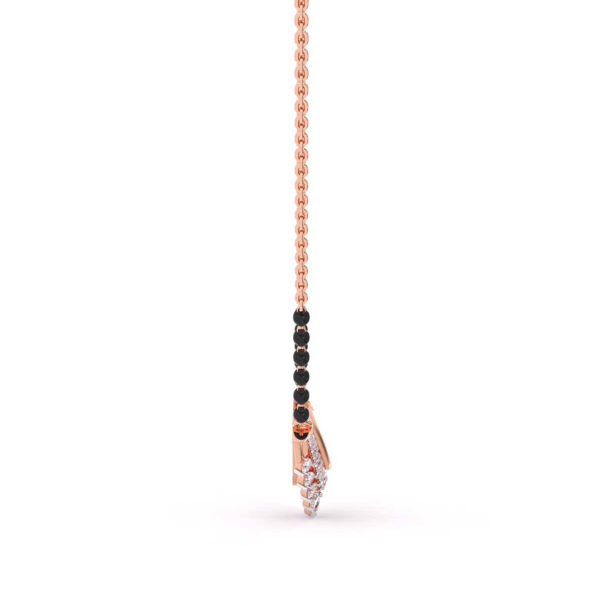 Brilliant 14K Rose Gold And Lab Grown Diamond Tanmaniya