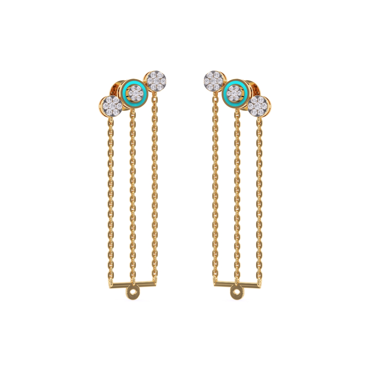 Dainty Danglers Round Cocktail Earrings
