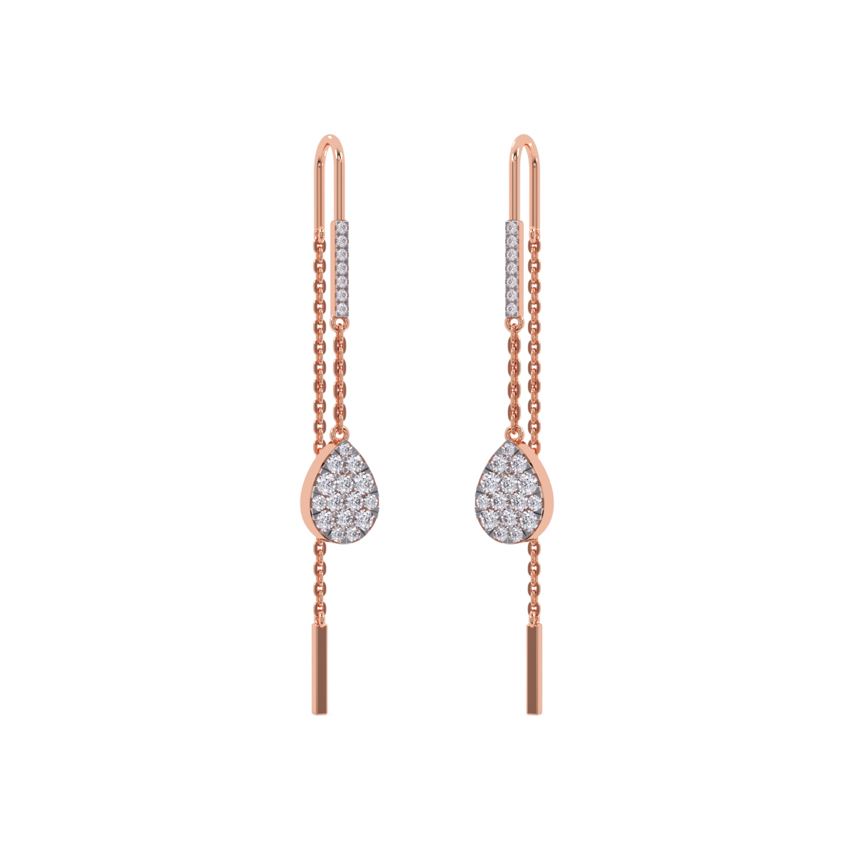 Shimmering Lab Grown Diamond Hoop Earrings