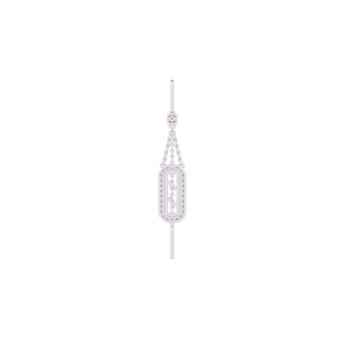 Stunning Rose Gold Crystal Dangler Earrings