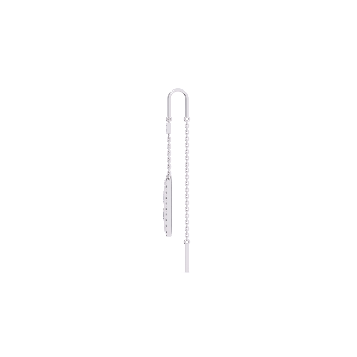 Stunning Rose Gold Crystal Dangler Earrings