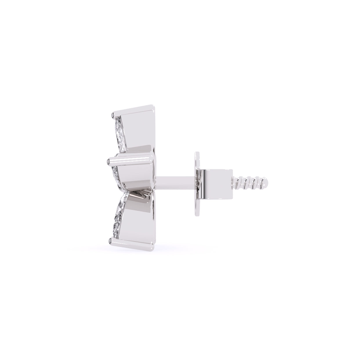 Fancy Floret Marquise Diamond Studs For Girls
