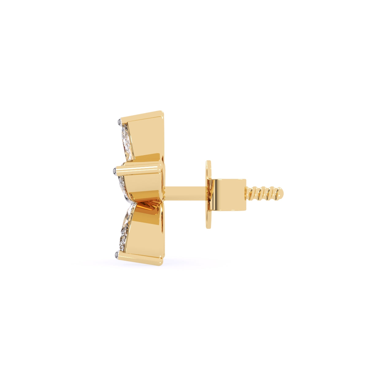 Fancy Floret Marquise Diamond Studs For Girls