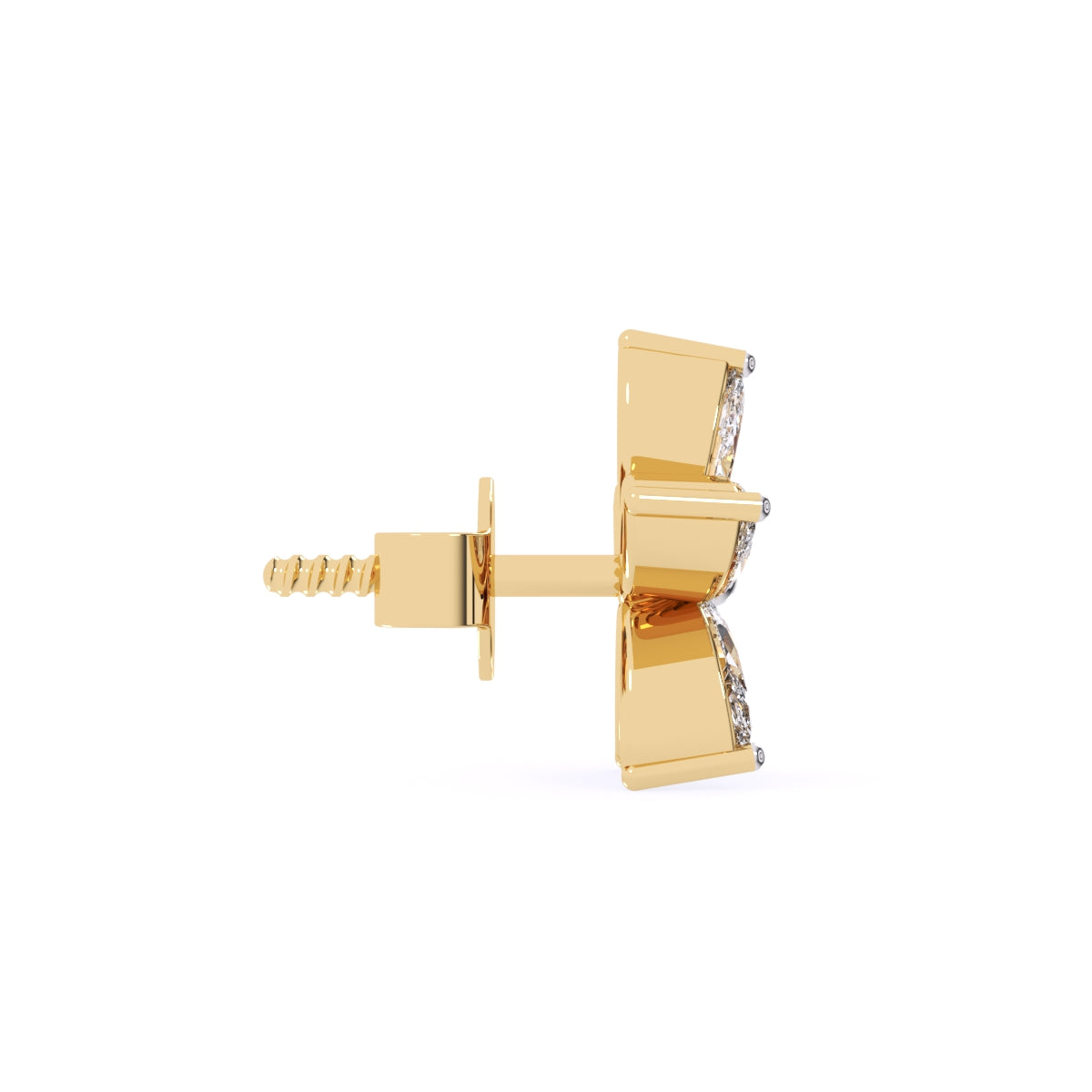 Fancy Floret Marquise Diamond Studs For Girls