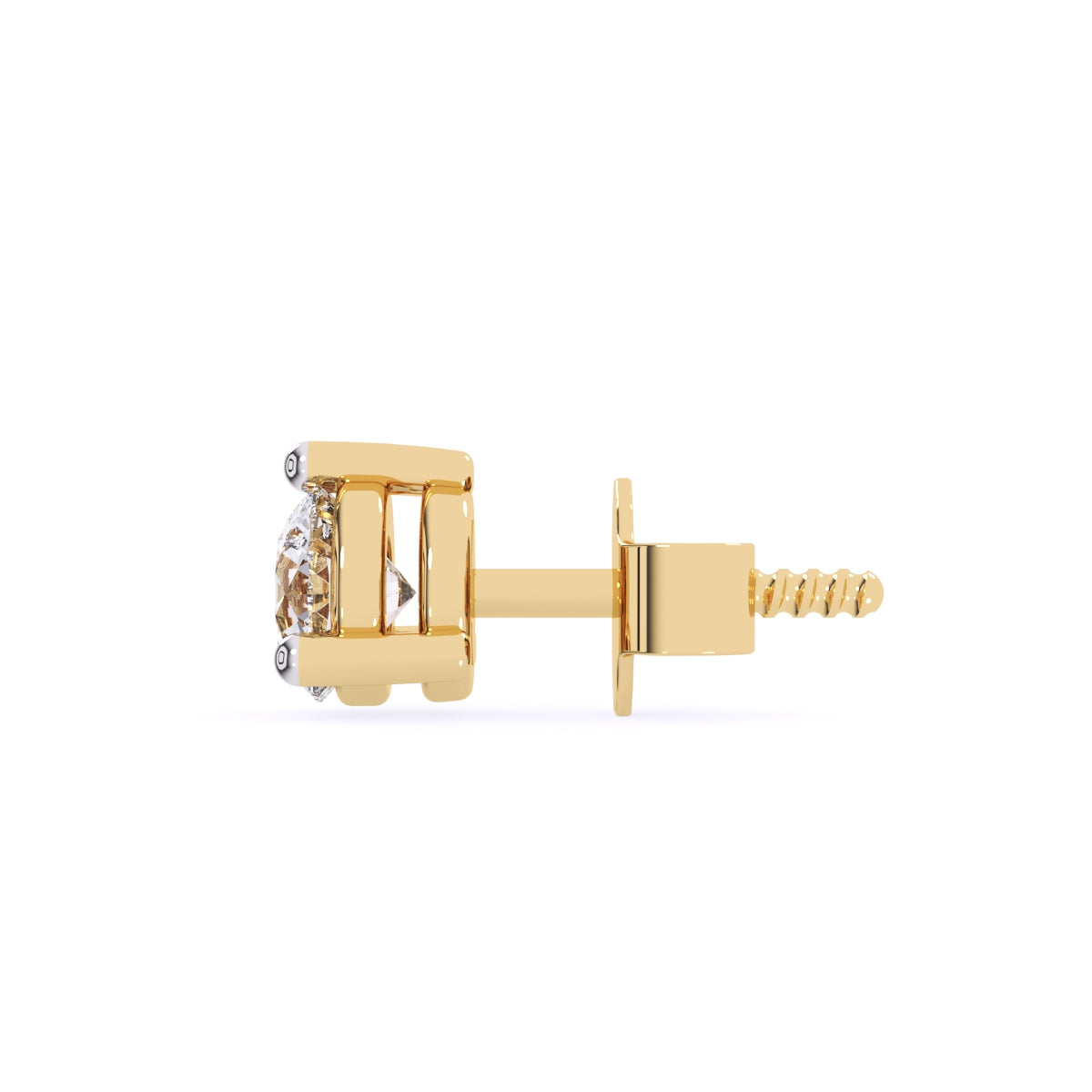 Forever One Round Diamond Solitaire Studs