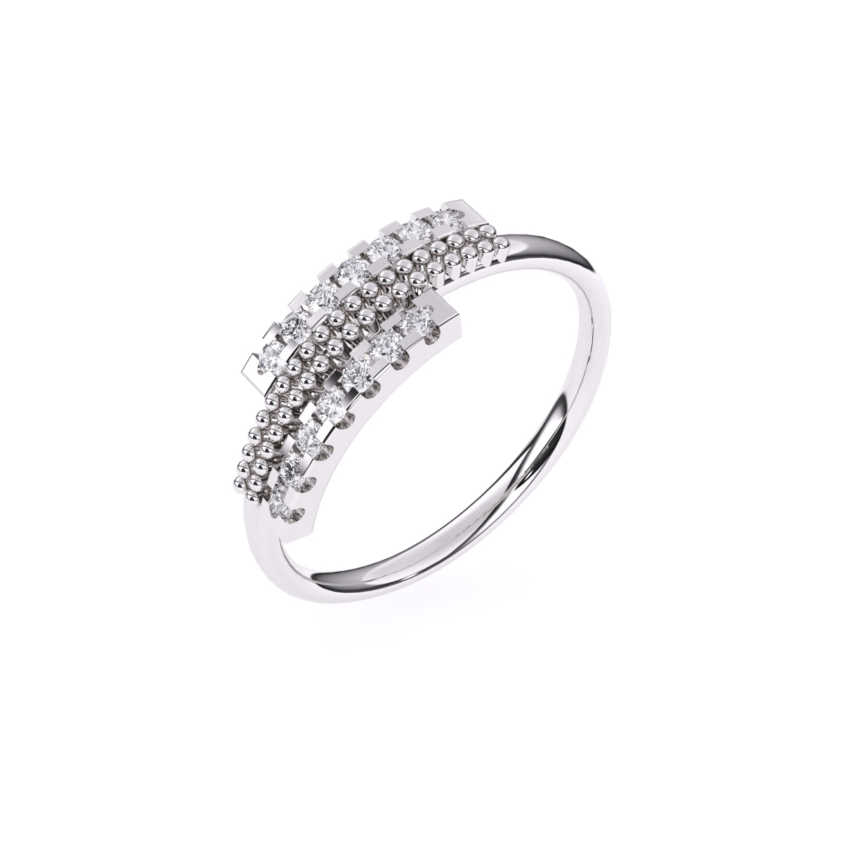 Fancy East West Style Diamond Ring