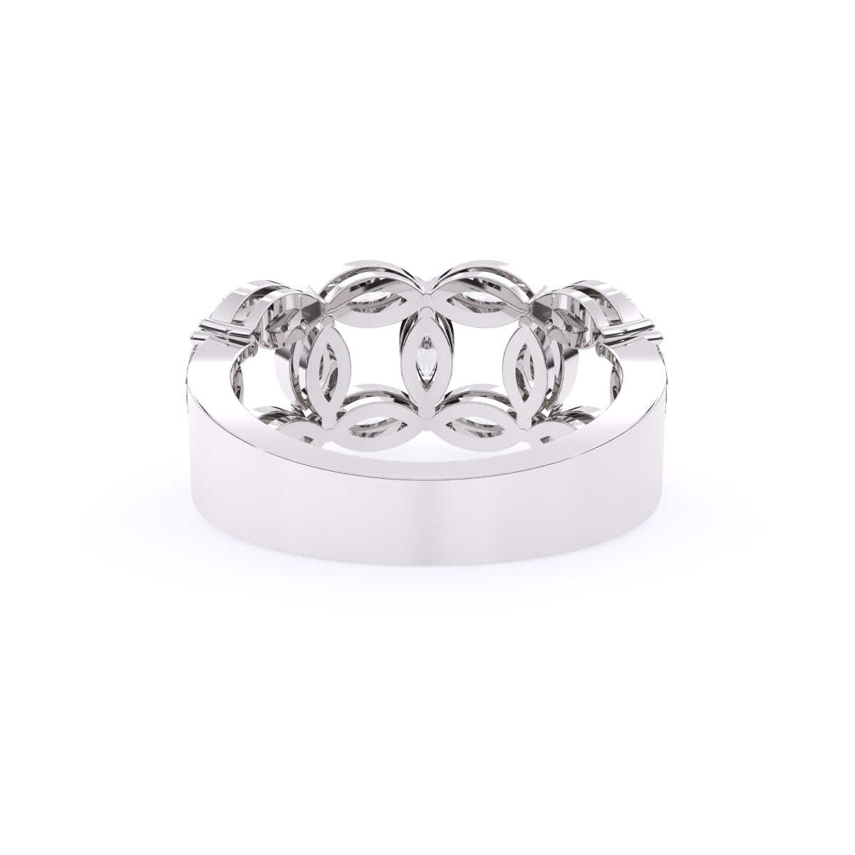 Amazing Marquise Diamond Matching Bridal Band