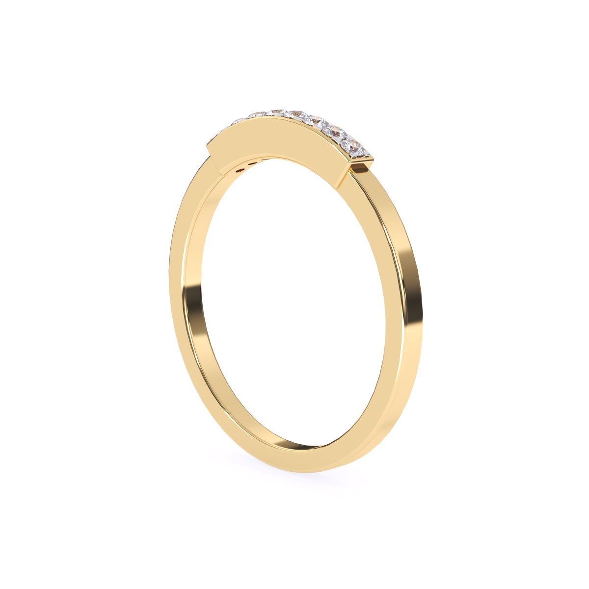 Timeless Round Diamond Rose Gold Matching Band