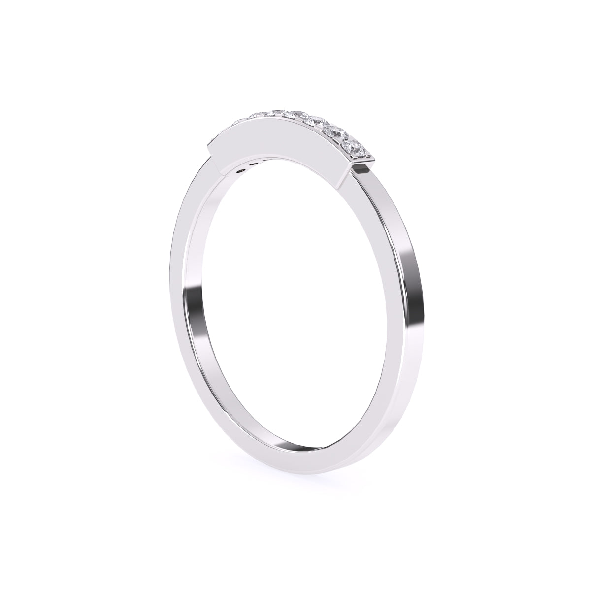 Timeless Round Diamond Rose Gold Matching Band