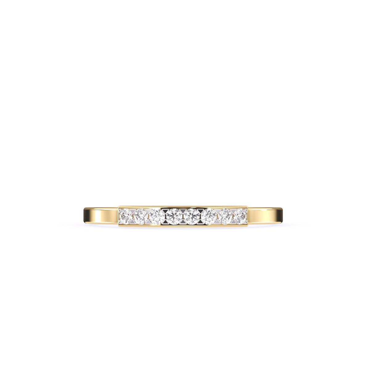 Timeless Round Diamond Rose Gold Matching Band