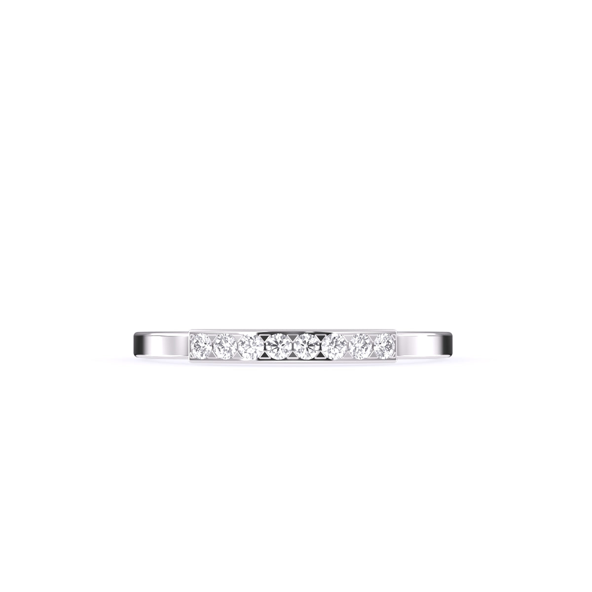 Timeless Round Diamond Rose Gold Matching Band