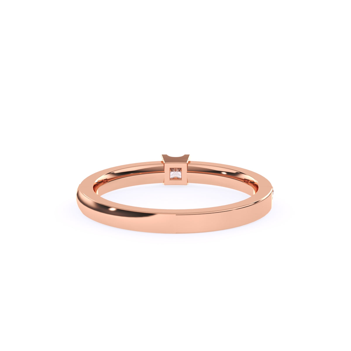 Princess Diamond Solitaire With Accent Tiny Ring