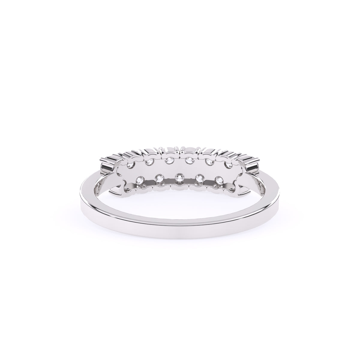Two Row Lab Grown Diamond Anniversary Ring