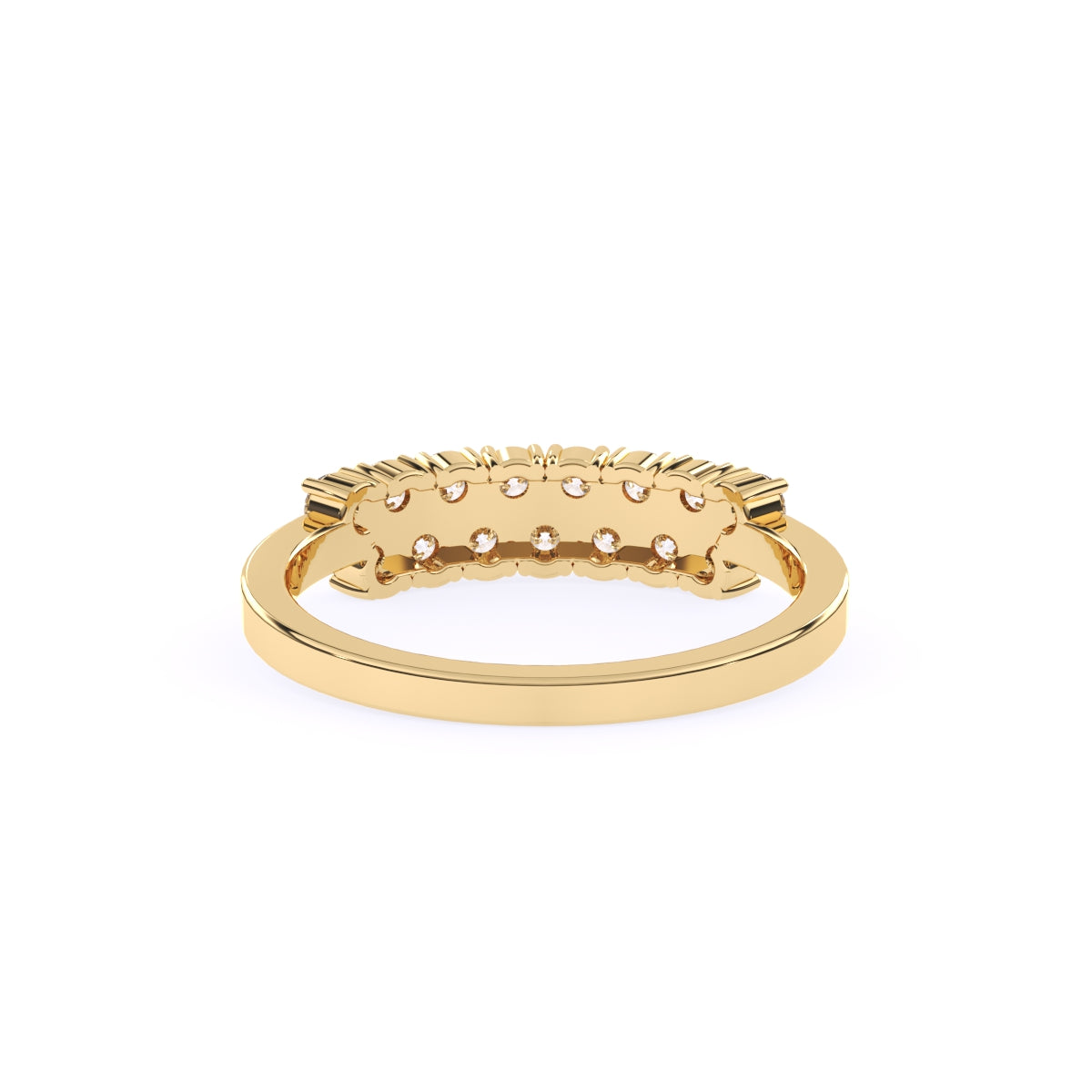 Two Row Lab Grown Diamond Anniversary Ring