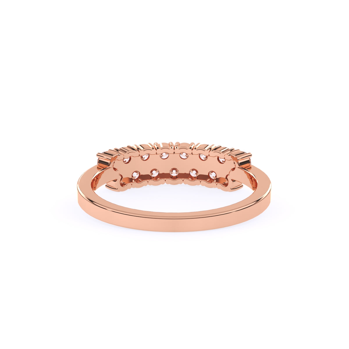 Two Row Lab Grown Diamond Anniversary Ring