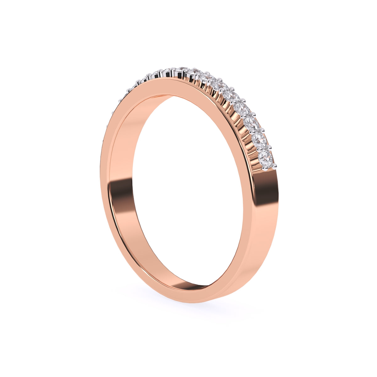 Stylish Lab Grown Diamond Half Eternity Women's Band