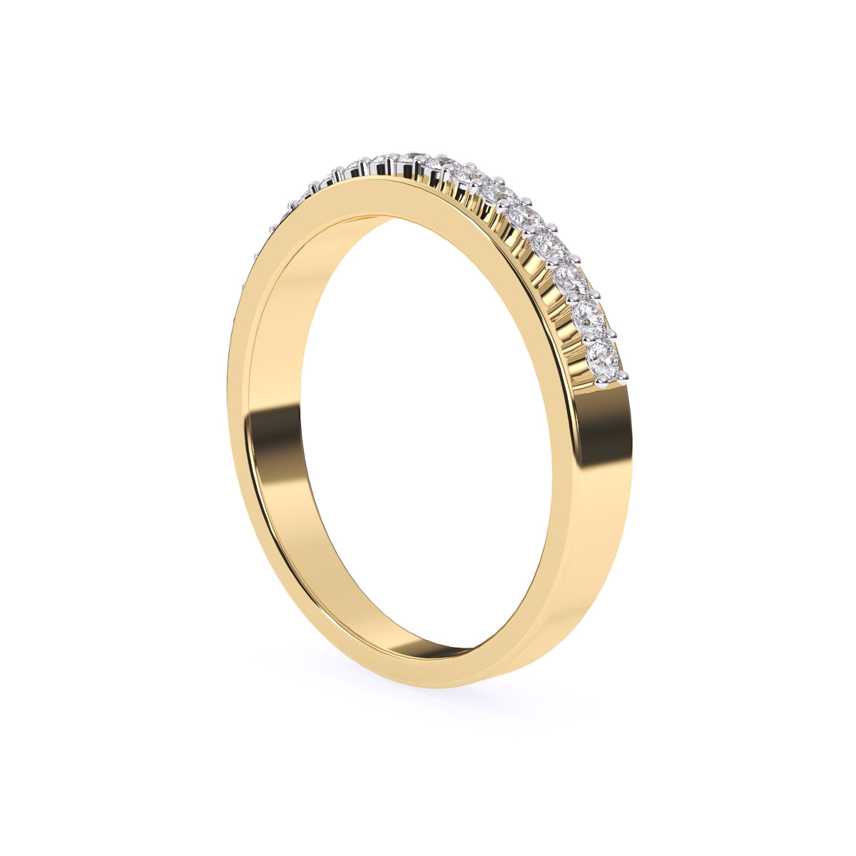 Stylish Lab Grown Diamond Half Eternity Women's Band