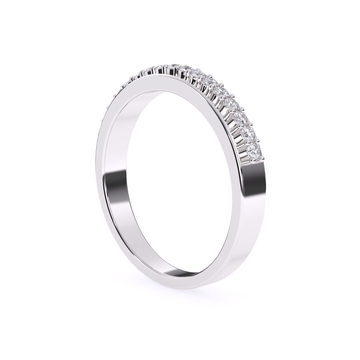 Stylish Lab Grown Diamond Half Eternity Women's Band