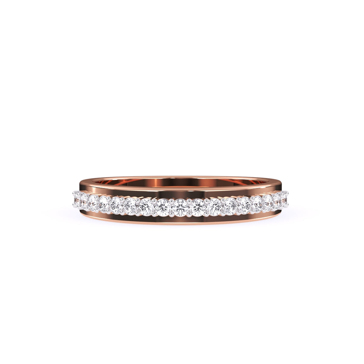 Stylish Lab Grown Diamond Half Eternity Women's Band