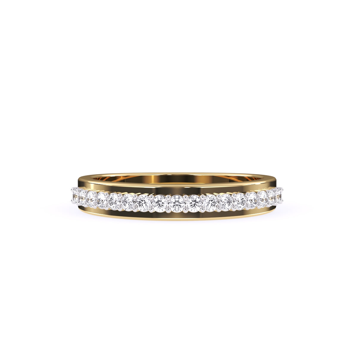 Stylish Lab Grown Diamond Half Eternity Women's Band
