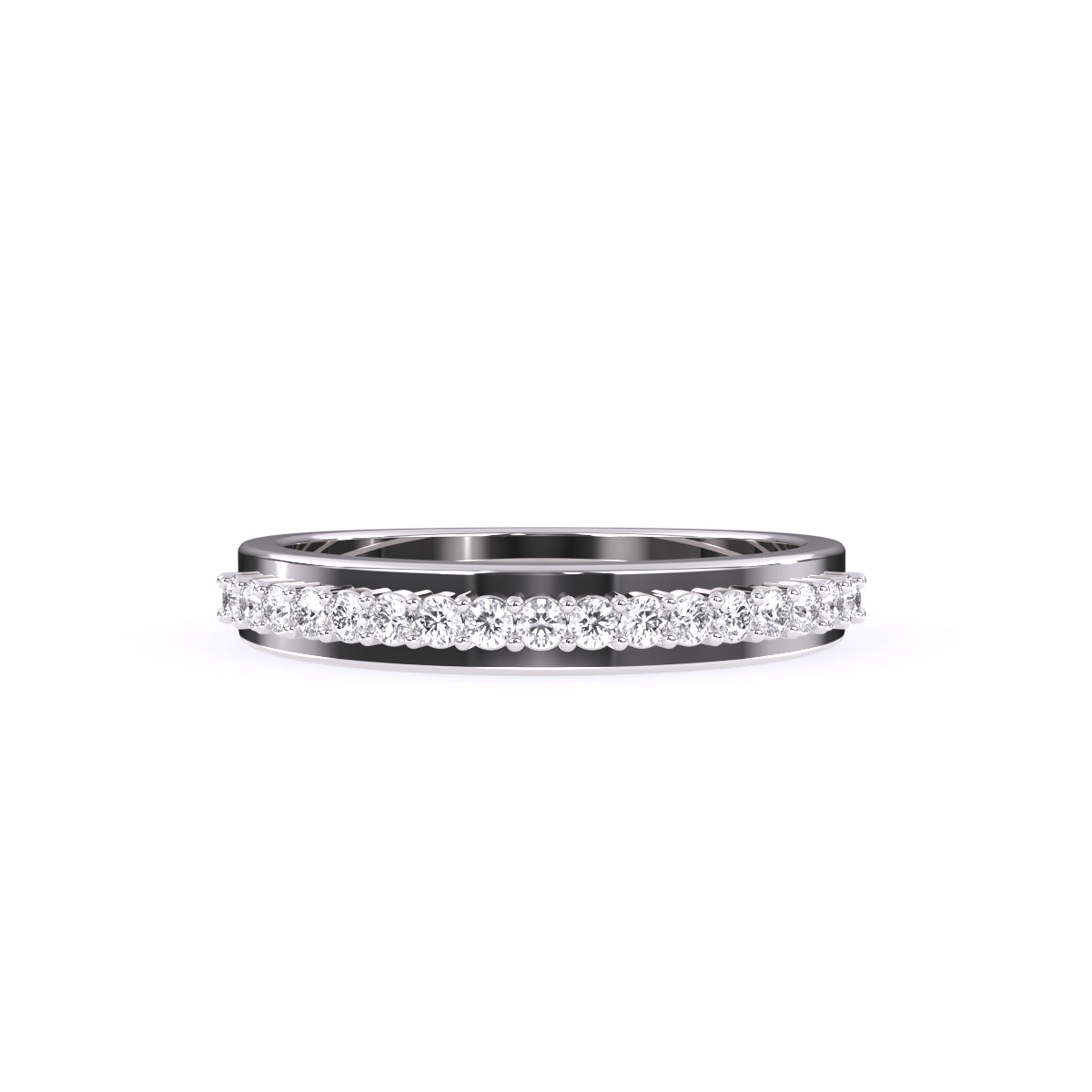 Stylish Lab Grown Diamond Half Eternity Women's Band