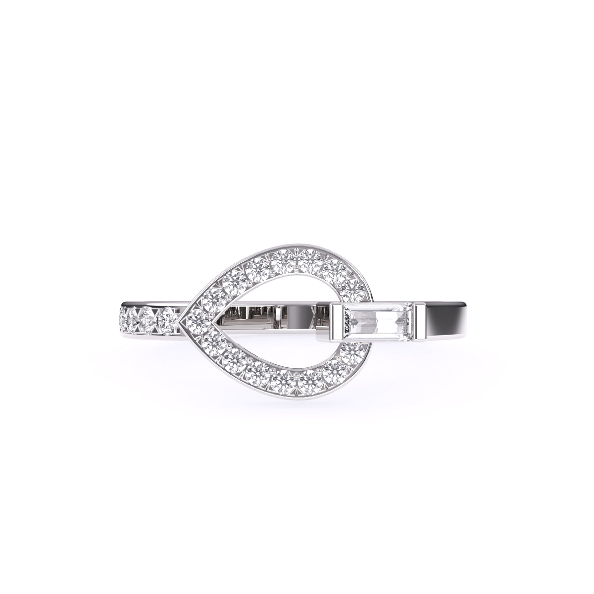 Lavish Leaf Style Lab Grown Diamond Rose Gold Ring